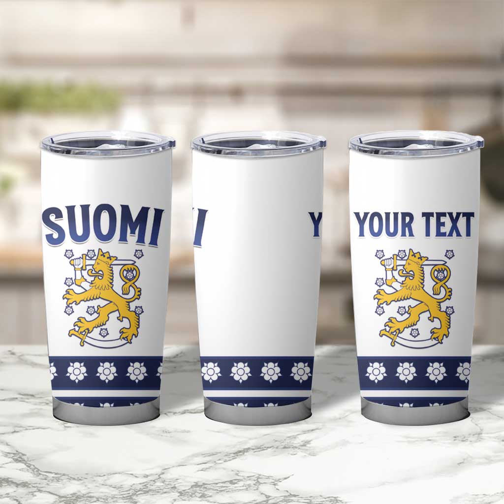 Custom Finland Ice Hockey Tumbler Cup Go Suomi Go