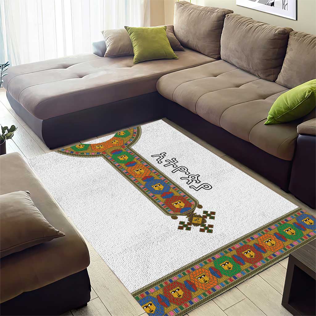 Ethiopia Saba Kemis Area Rug Habesha Style