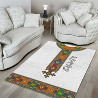 Ethiopia Saba Kemis Area Rug Habesha Style