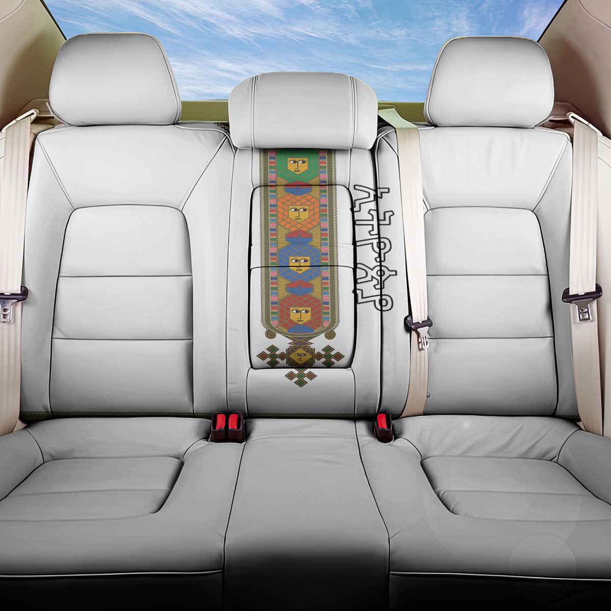 Ethiopia Saba Kemis Back Car Seat Cover Habesha Style
