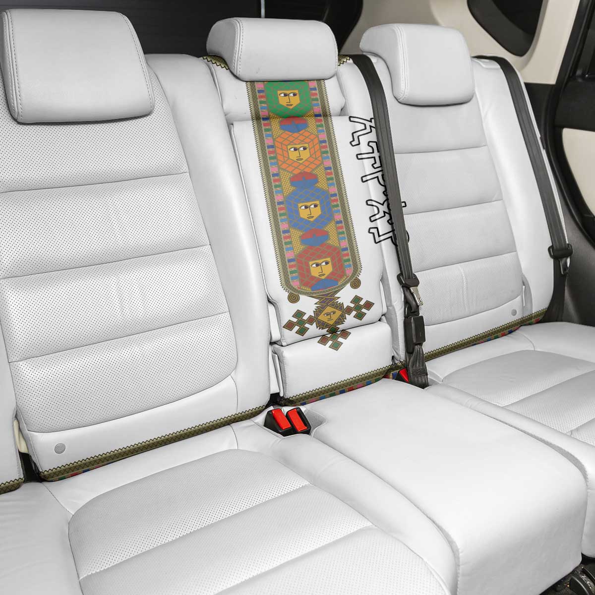Ethiopia Saba Kemis Back Car Seat Cover Habesha Style