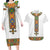 Ethiopia Saba Kemis Couples Matching Long Sleeve Bodycon Dress and Hawaiian Shirt Habesha Style LT15