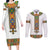 Ethiopia Saba Kemis Couples Matching Long Sleeve Bodycon Dress and Long Sleeve Button Shirt Habesha Style LT15