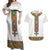 Ethiopia Saba Kemis Couples Matching Off Shoulder Maxi Dress and Hawaiian Shirt Habesha Style LT15