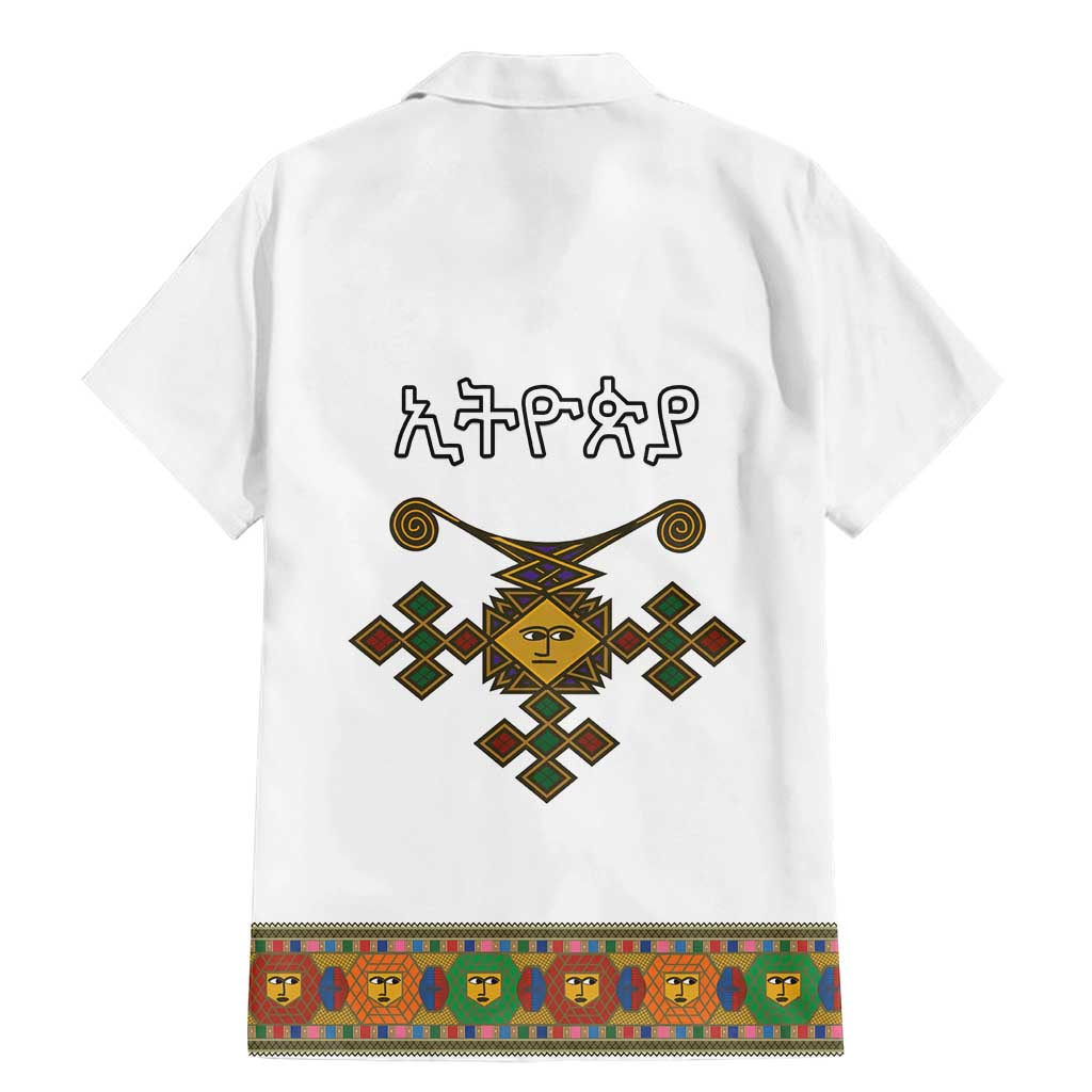 Ethiopia Saba Kemis Family Matching Mermaid Dress and Hawaiian Shirt Habesha Style LT15