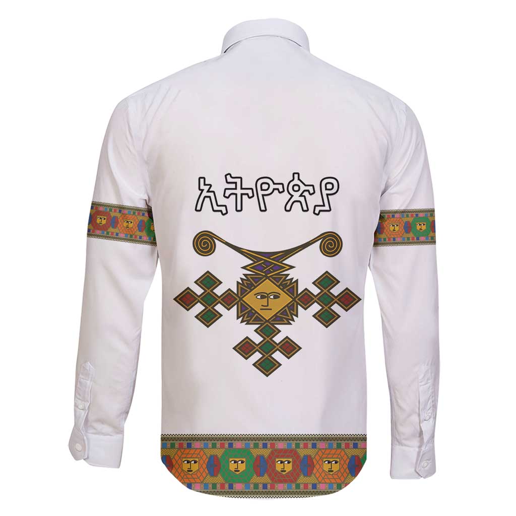 Ethiopia Saba Kemis Family Matching Puletasi and Hawaiian Shirt Habesha Style LT15