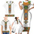 Ethiopia Saba Kemis Family Matching Short Sleeve Bodycon Dress and Hawaiian Shirt Habesha Style LT15