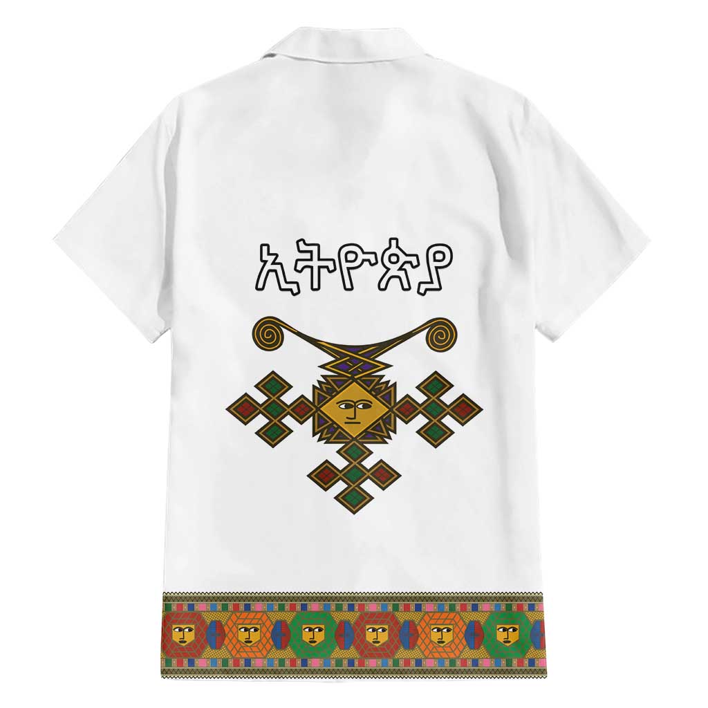 Ethiopia Saba Kemis Hawaiian Shirt Habesha Style LT15