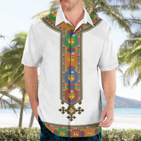 Ethiopia Saba Kemis Hawaiian Shirt Habesha Style LT15