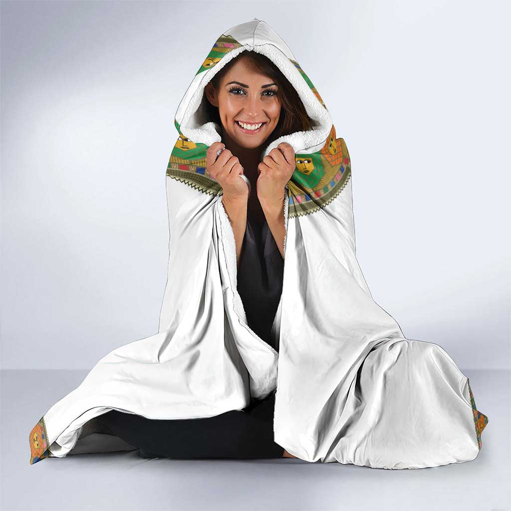 Ethiopia Saba Kemis Hooded Blanket Habesha Style