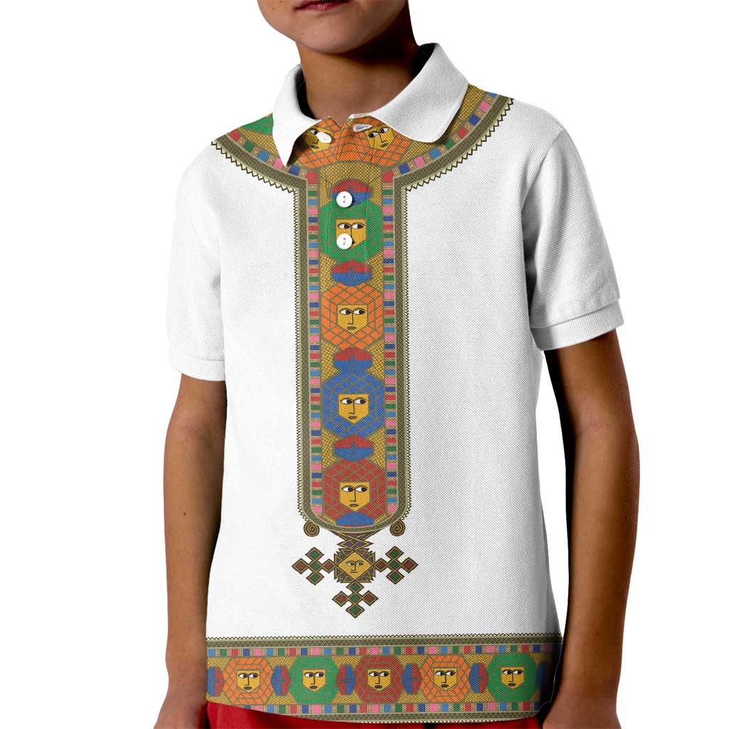 Ethiopia Saba Kemis Kid Polo Shirt Habesha Style LT15