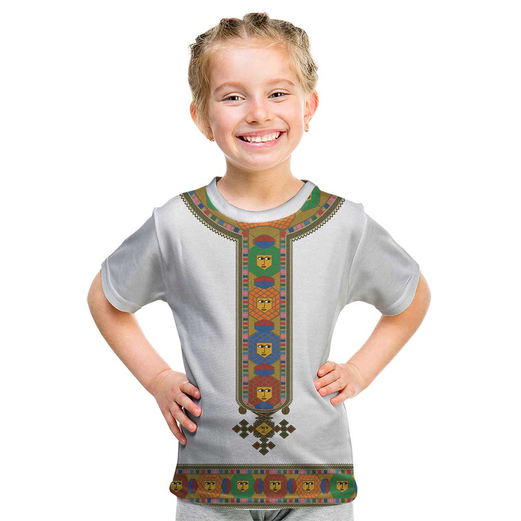 Ethiopia Saba Kemis Kid T Shirt Habesha Style LT15