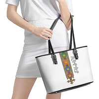 Ethiopia Saba Kemis Leather Tote Bag Habesha Style