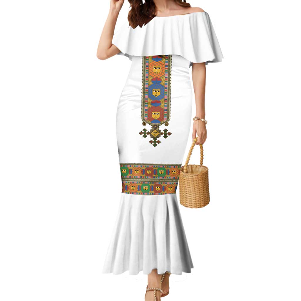Ethiopia Saba Kemis Mermaid Dress Habesha Style LT15