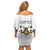 Ethiopia Saba Kemis Off Shoulder Short Dress Habesha Style LT15