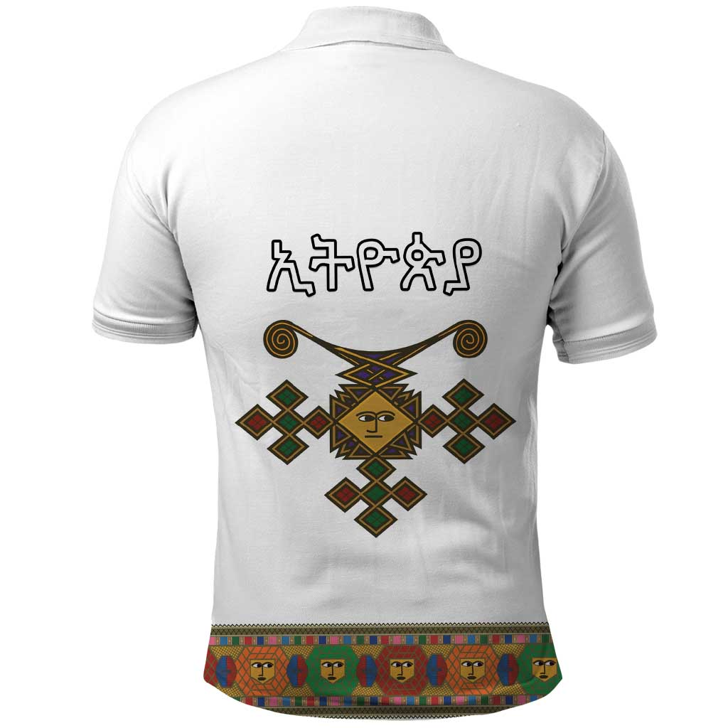 Ethiopia Saba Kemis Polo Shirt Habesha Style LT15
