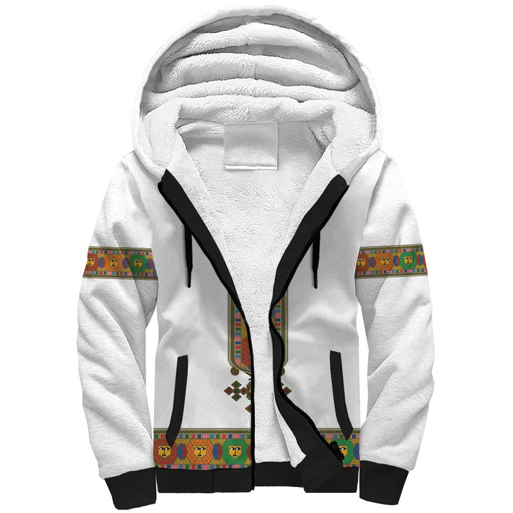 Ethiopia Saba Kemis Sherpa Hoodie Habesha Style LT15