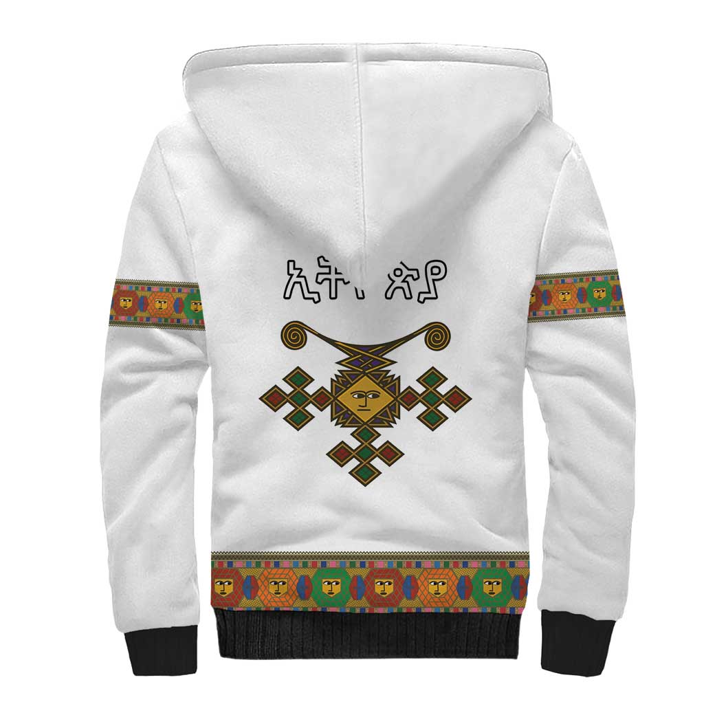 Ethiopia Saba Kemis Sherpa Hoodie Habesha Style LT15