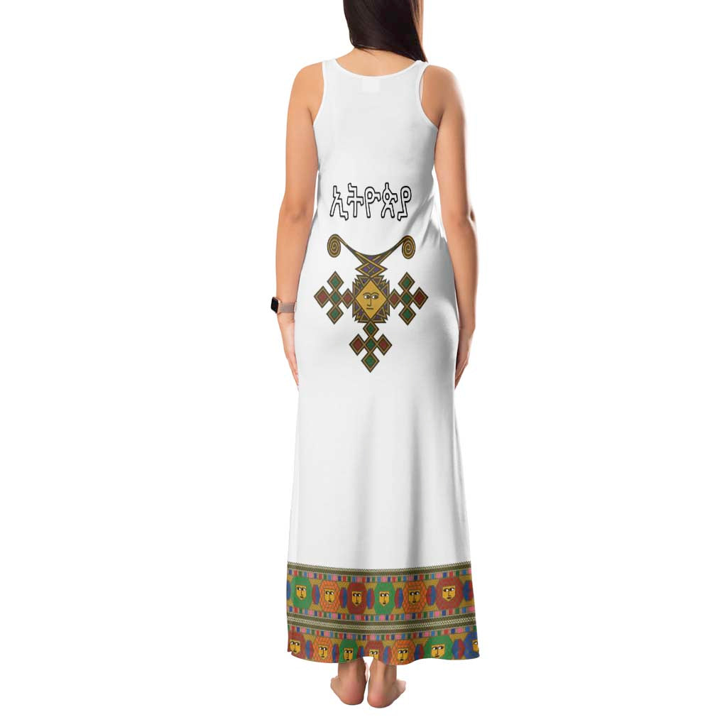 Ethiopia Saba Kemis Tank Maxi Dress Habesha Style LT15