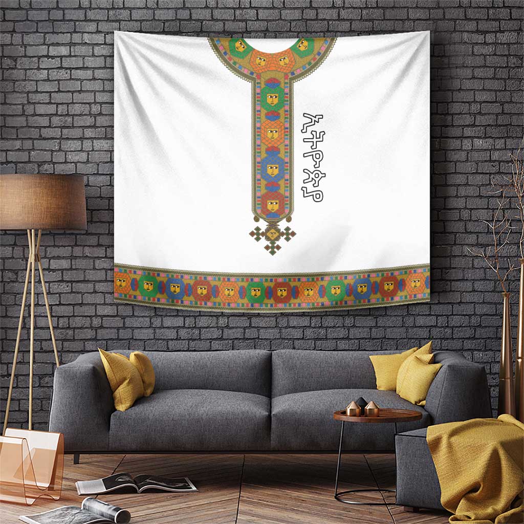 Ethiopia Saba Kemis Tapestry Habesha Style