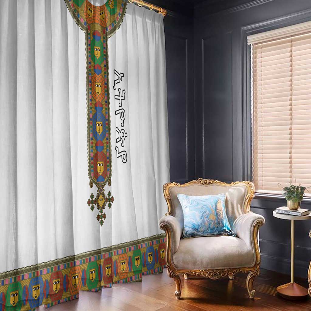 Ethiopia Saba Kemis Window Curtain Habesha Style