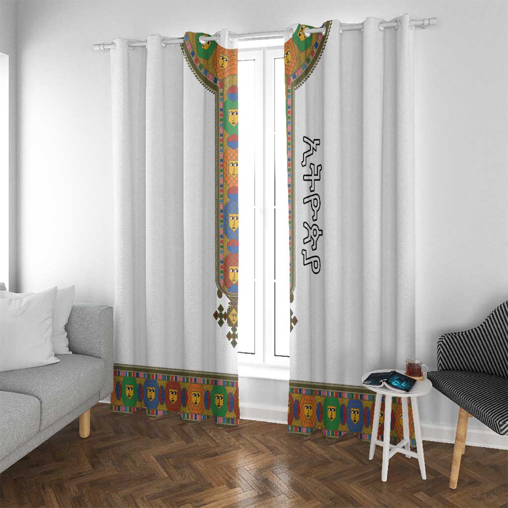 Ethiopia Saba Kemis Window Curtain Habesha Style