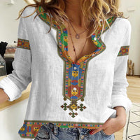 Ethiopia Saba Kemis Women Casual Shirt Habesha Style LT15