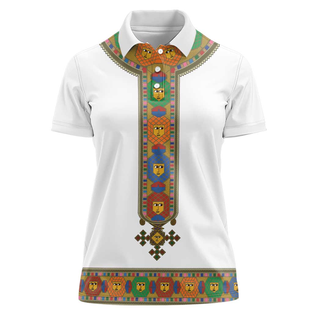 Ethiopia Saba Kemis Women Polo Shirt Habesha Style LT15