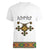 Ethiopia Saba Kemis Women V-Neck T-Shirt Habesha Style LT15