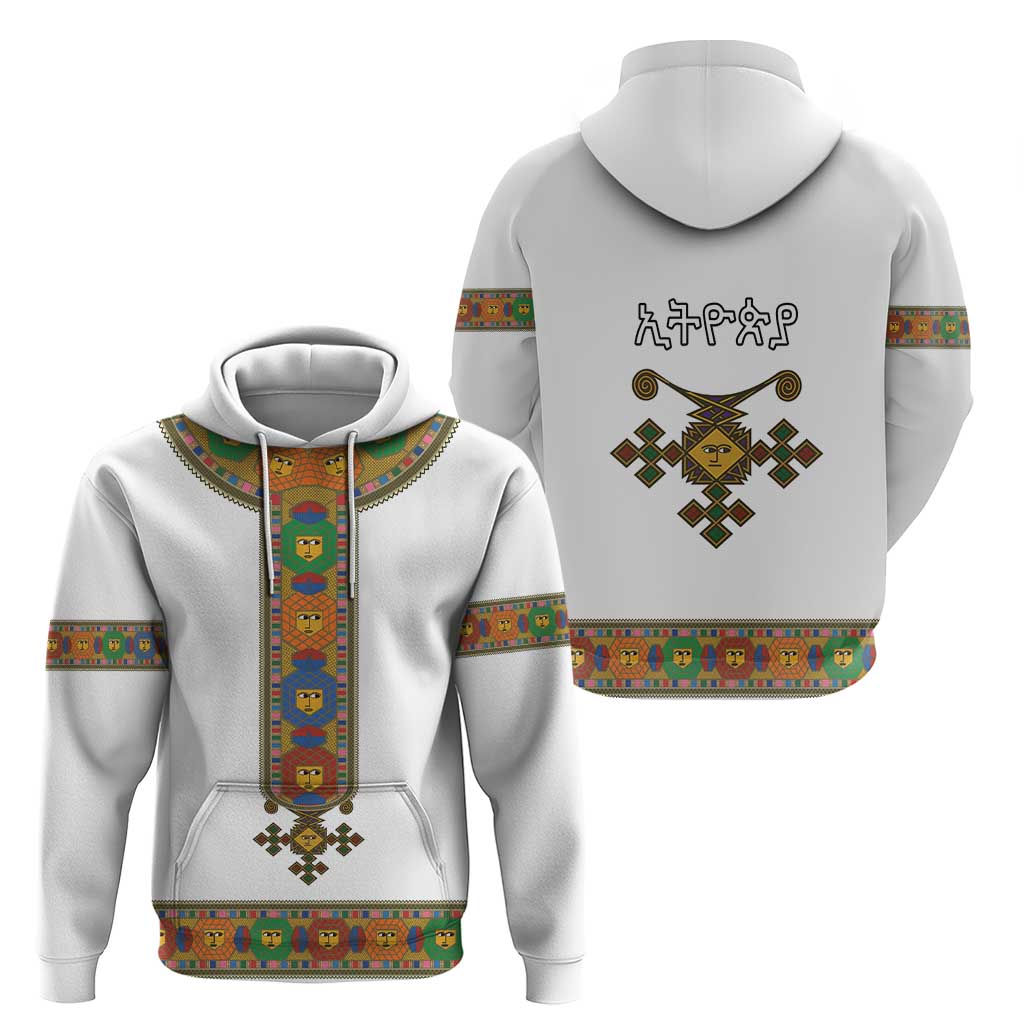 Ethiopia Saba Kemis Zip Hoodie Habesha Style LT15