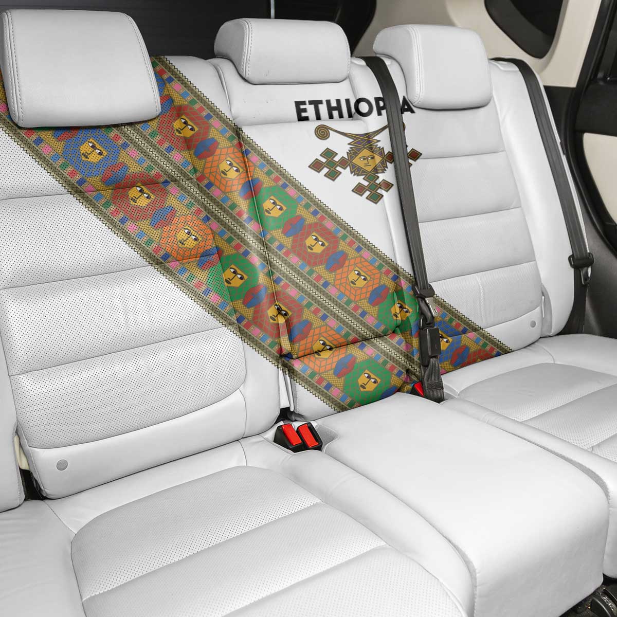 Ethiopia Saba Kemis Back Car Seat Cover Sash Style