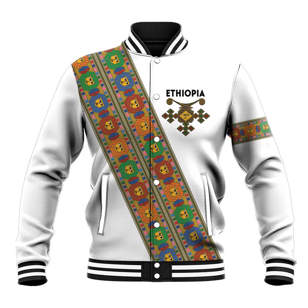 Ethiopia Saba Kemis Baseball Jacket Sash Style