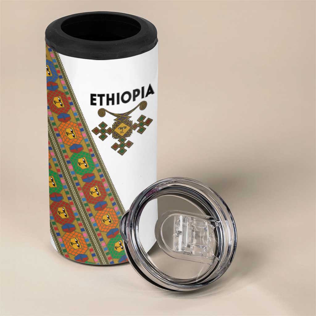 Ethiopia Saba Kemis 4 in 1 Can Cooler Tumbler Sash Style