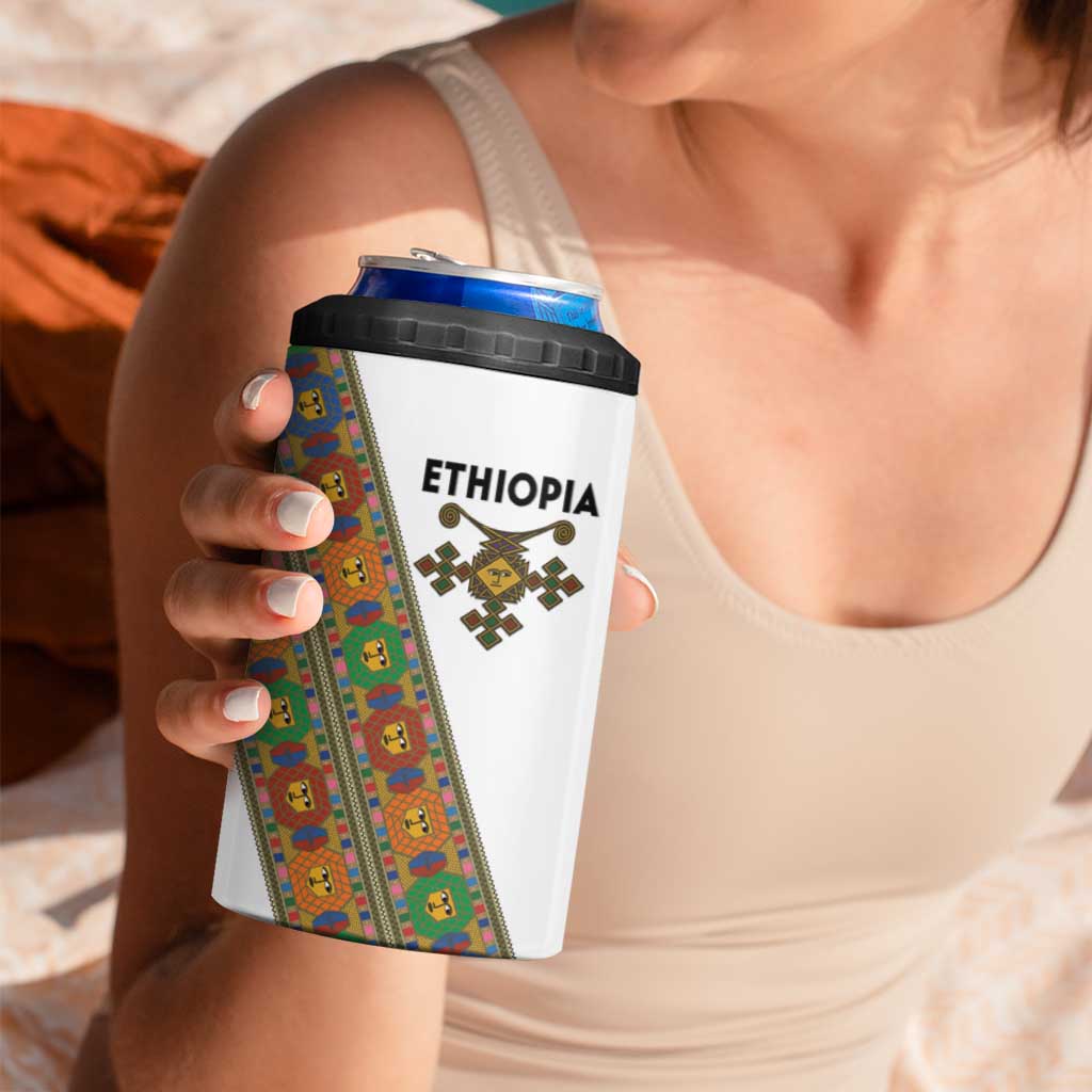Ethiopia Saba Kemis 4 in 1 Can Cooler Tumbler Sash Style