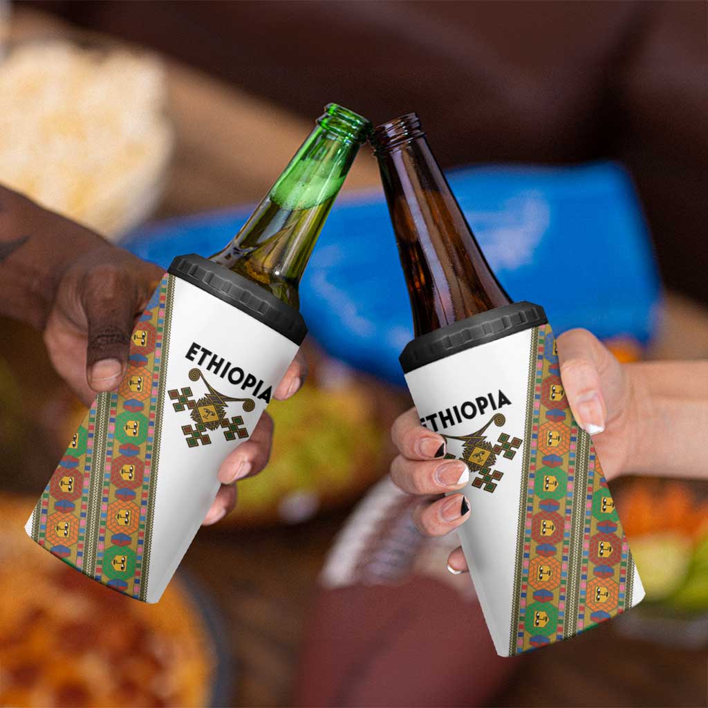 Ethiopia Saba Kemis 4 in 1 Can Cooler Tumbler Sash Style