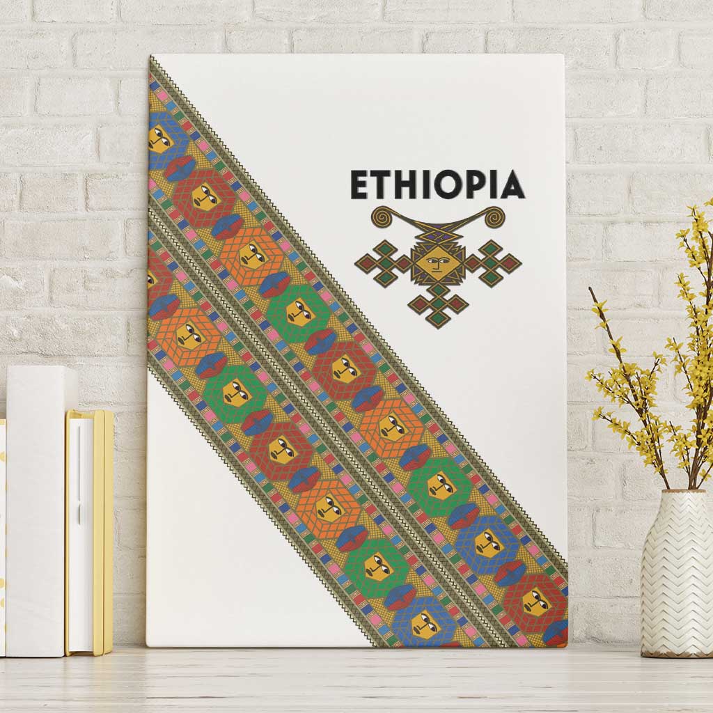 Ethiopia Saba Kemis Canvas Wall Art Sash Style