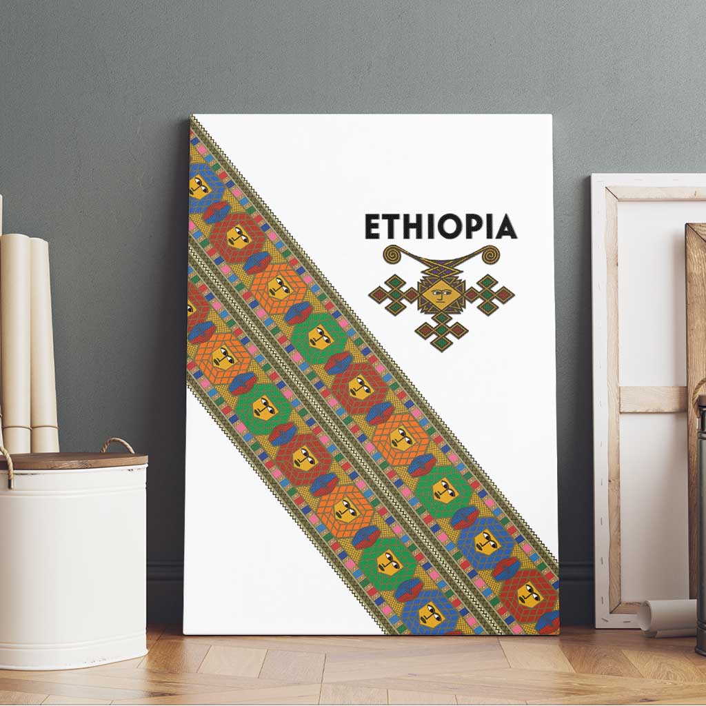 Ethiopia Saba Kemis Canvas Wall Art Sash Style