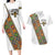 Ethiopia Saba Kemis Couples Matching Long Sleeve Bodycon Dress and Hawaiian Shirt Sash Style