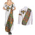 Ethiopia Saba Kemis Couples Matching Summer Maxi Dress and Long Sleeve Button Shirt Sash Style