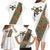 Ethiopia Saba Kemis Family Matching Long Sleeve Bodycon Dress and Hawaiian Shirt Sash Style