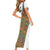 Ethiopia Saba Kemis Family Matching Short Sleeve Bodycon Dress and Hawaiian Shirt Sash Style