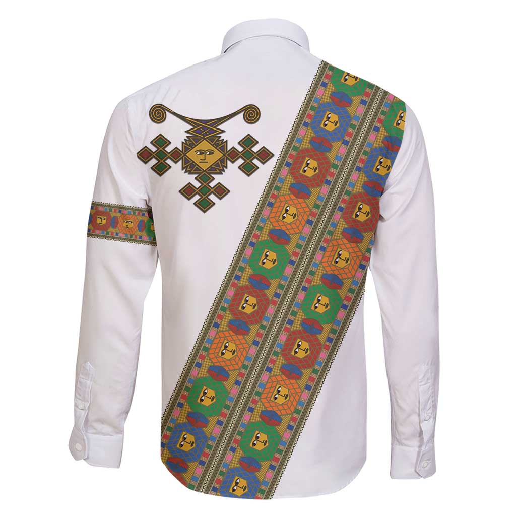 Ethiopia Saba Kemis Family Matching Summer Maxi Dress and Hawaiian Shirt Sash Style