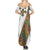 Ethiopia Saba Kemis Family Matching Summer Maxi Dress and Hawaiian Shirt Sash Style