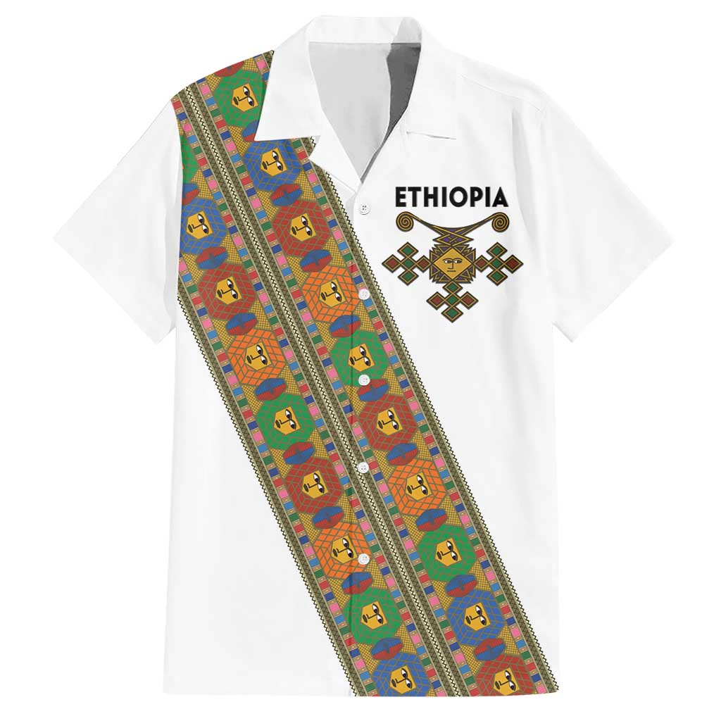 Ethiopia Saba Kemis Hawaiian Shirt Sash Style