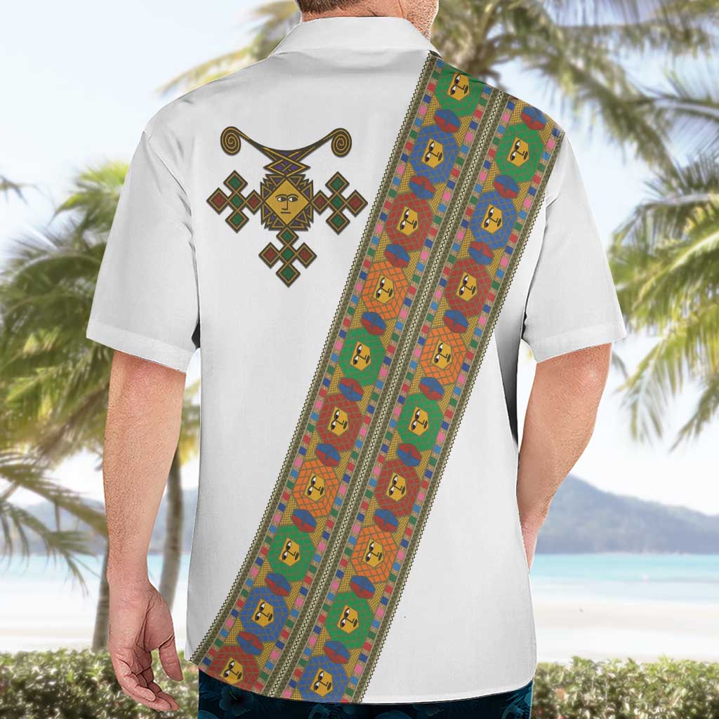 Ethiopia Saba Kemis Hawaiian Shirt Sash Style