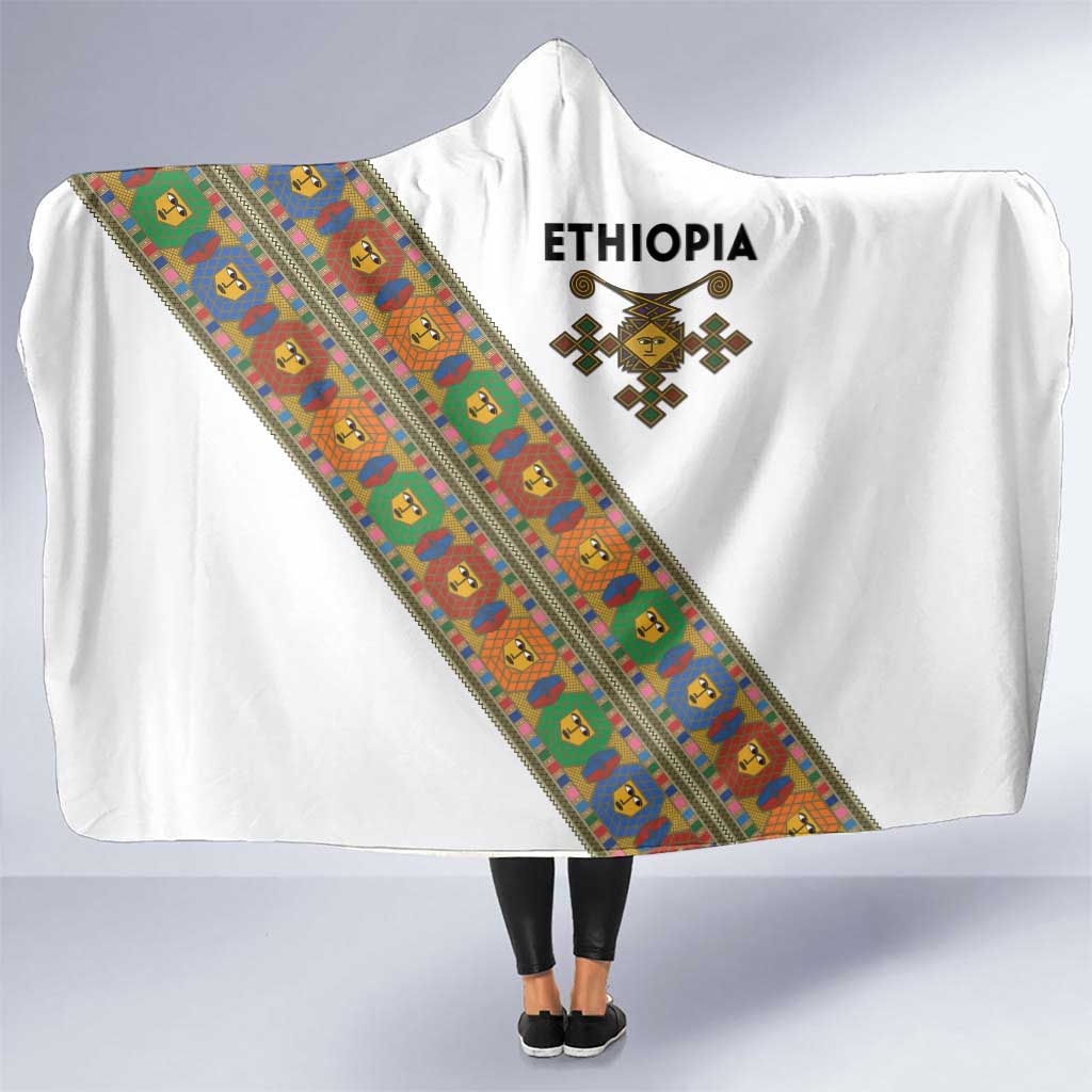 Ethiopia Saba Kemis Hooded Blanket Sash Style