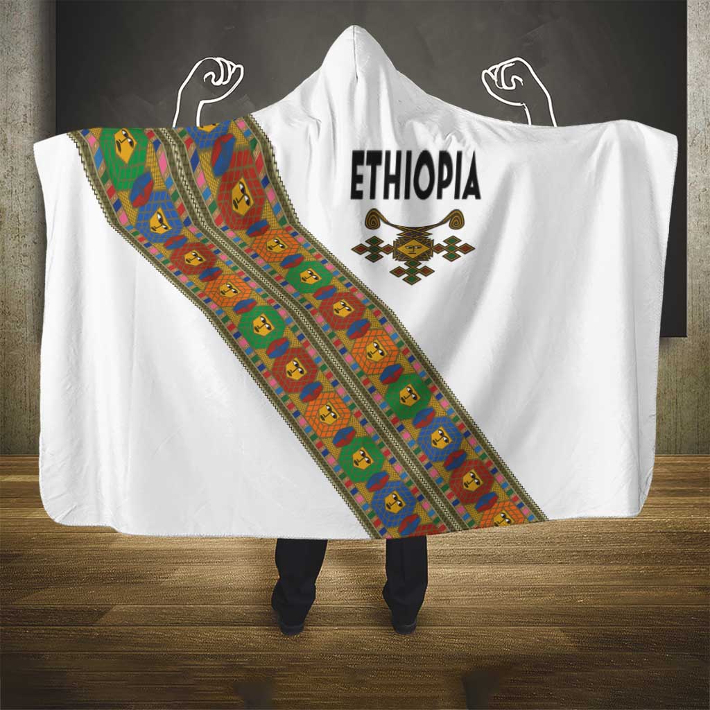 Ethiopia Saba Kemis Hooded Blanket Sash Style