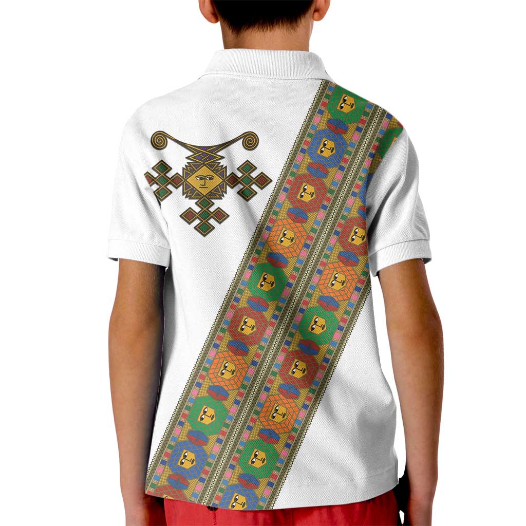 Ethiopia Saba Kemis Kid Polo Shirt Sash Style