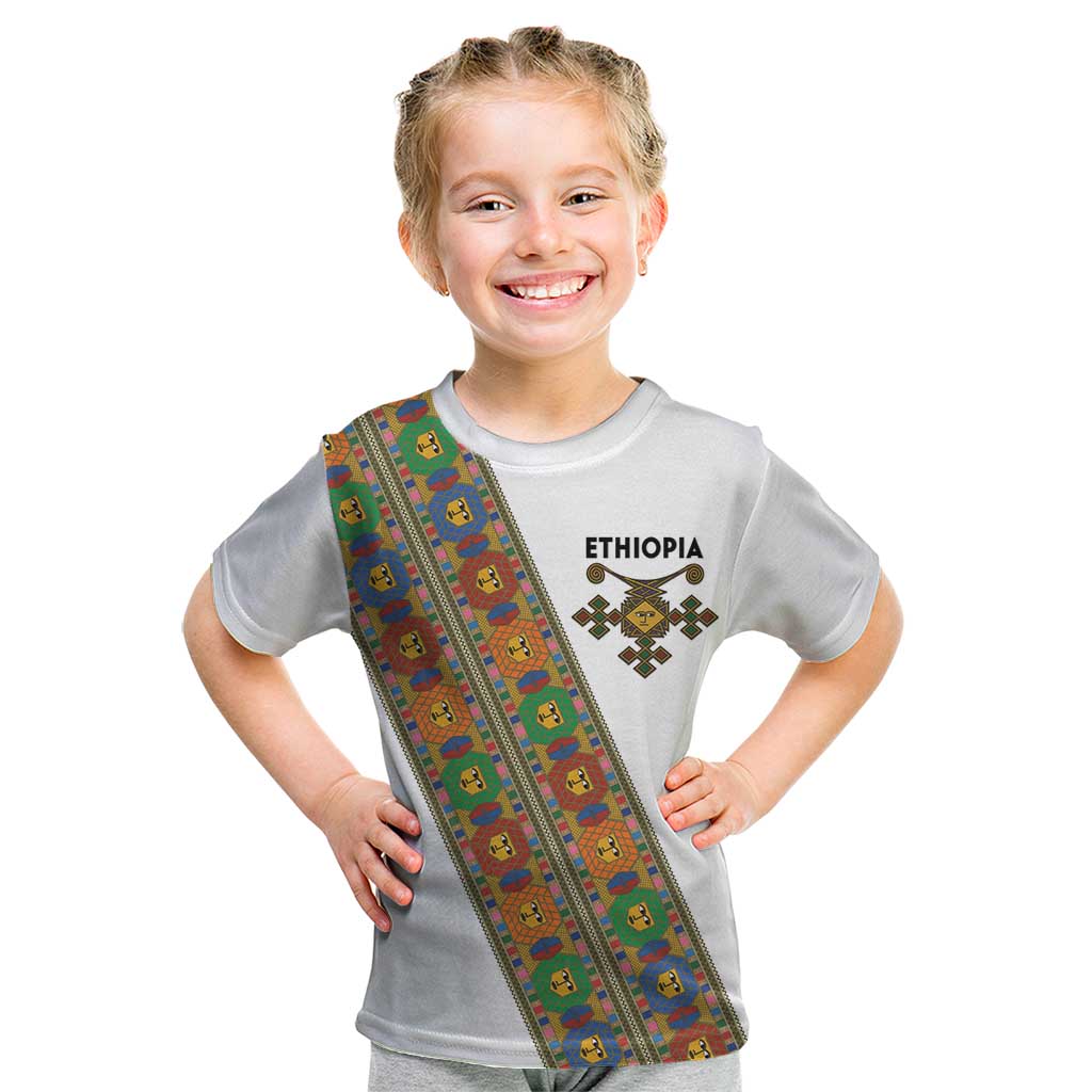 Ethiopia Saba Kemis Kid T Shirt Sash Style