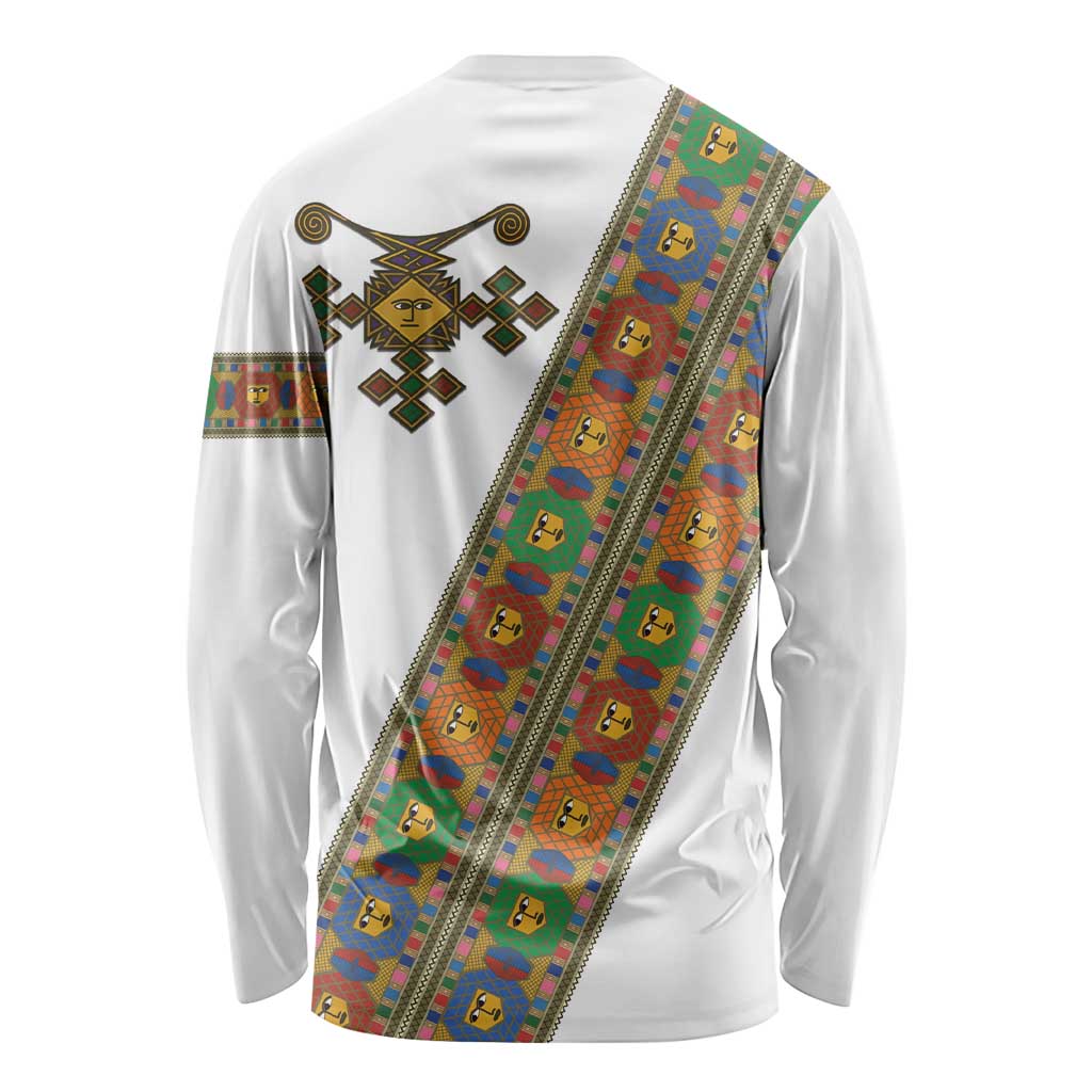 Ethiopia Saba Kemis Long Sleeve Shirt Sash Style